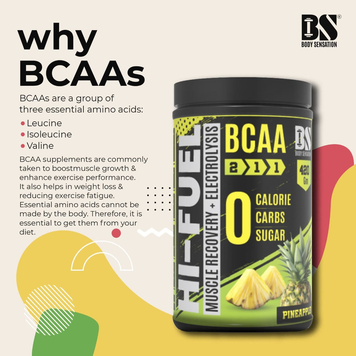Benefits of BCAA Body Sensation