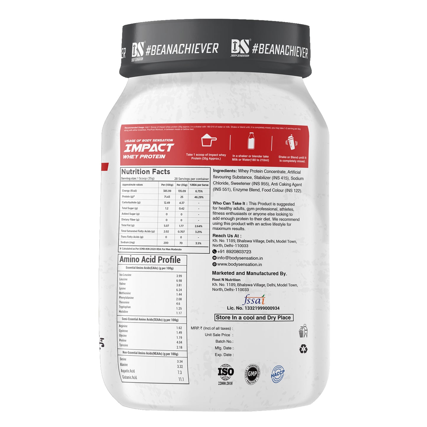 Elite Impact Whey Protein 1 Kg