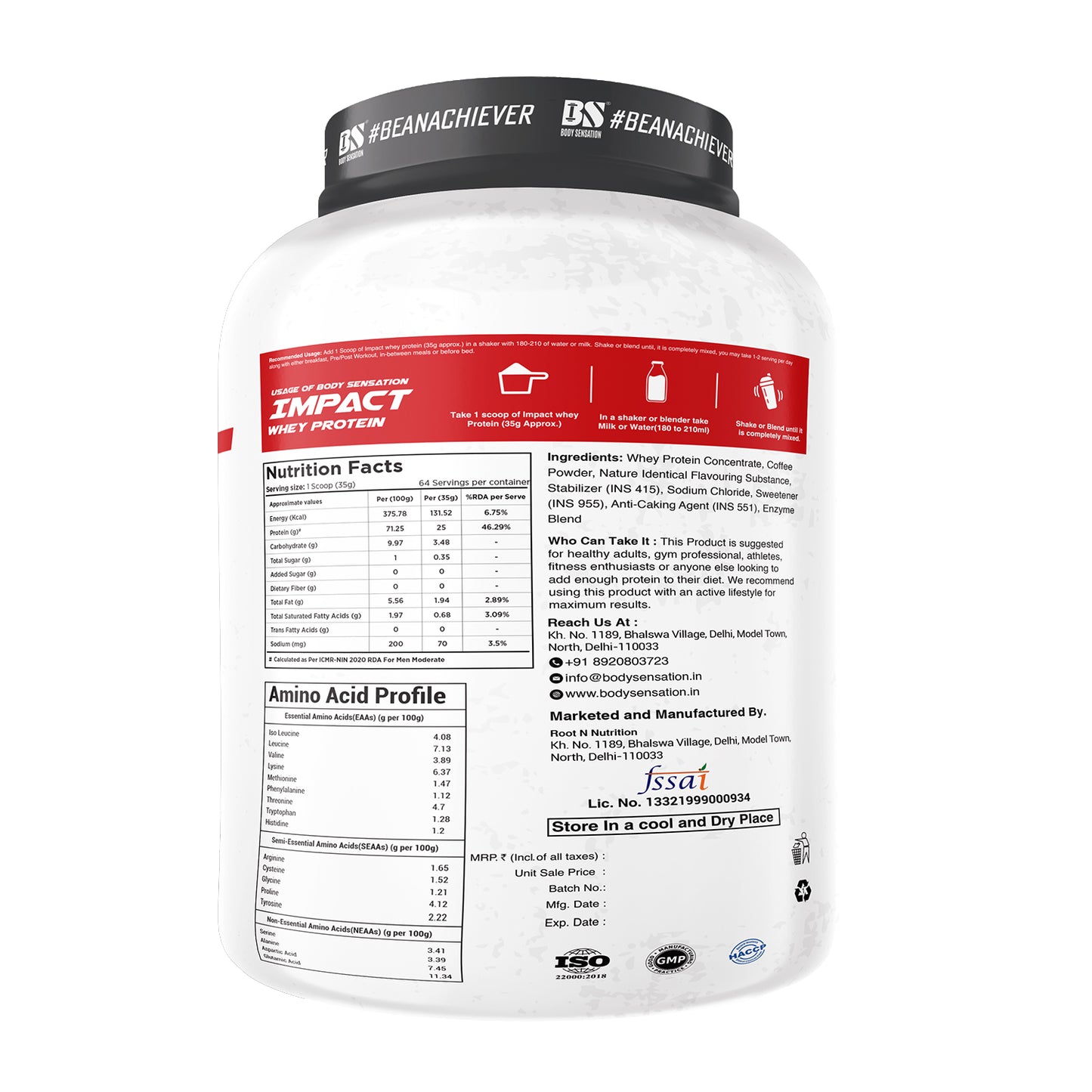 Elite Impact Whey Protein 2.25 Kg