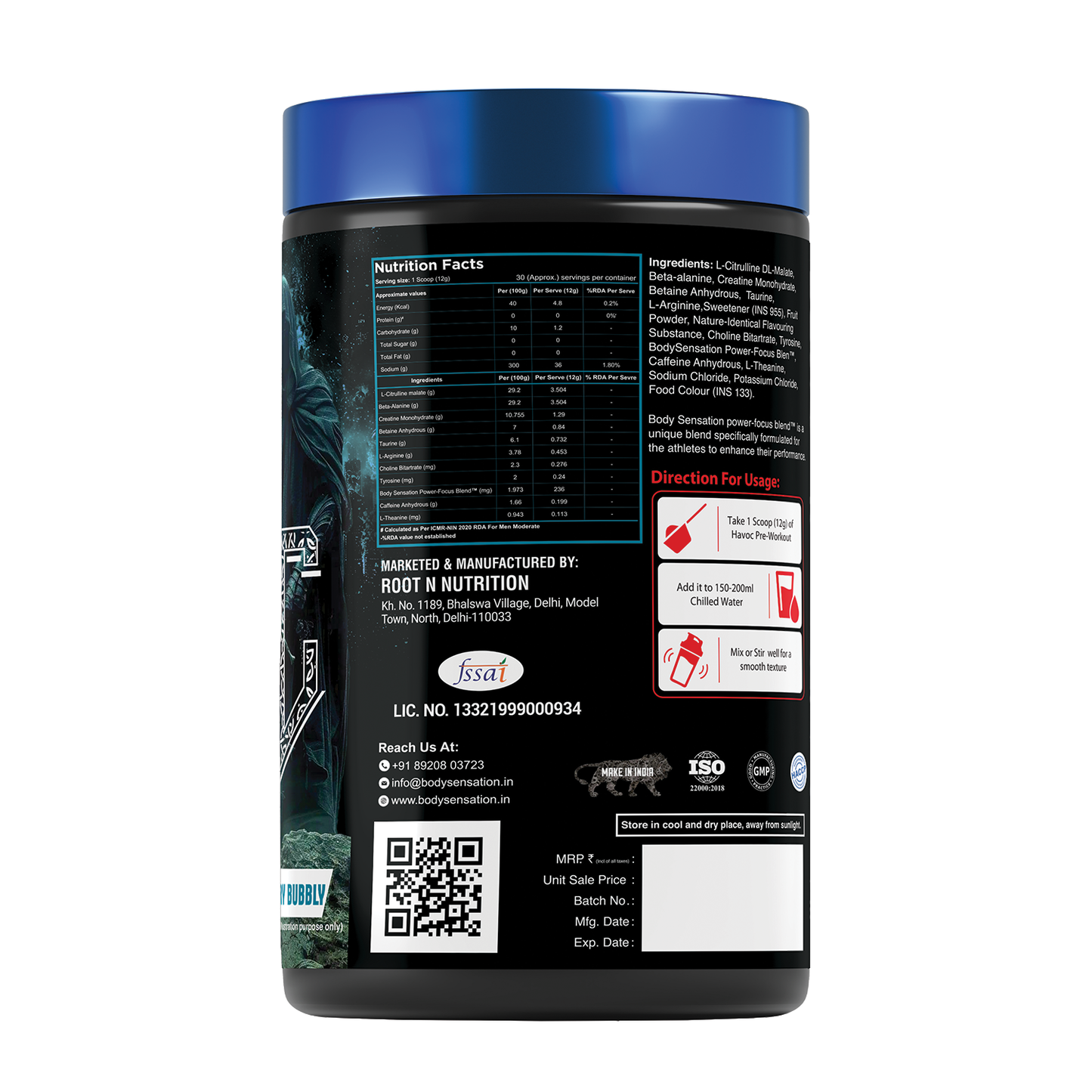 *NEW* HAVOC Pre-Workout 360g