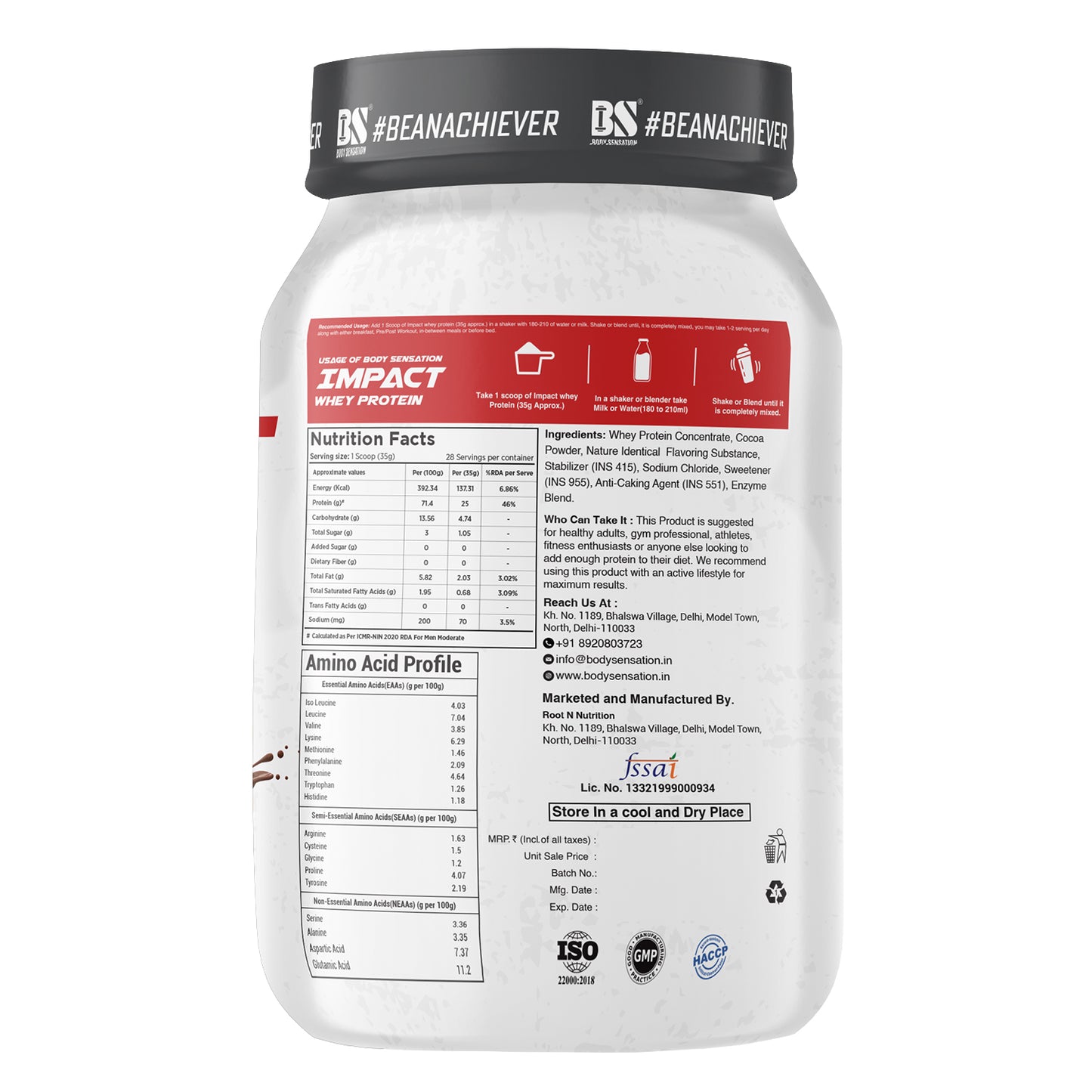 Elite Impact Whey Protein 1 Kg