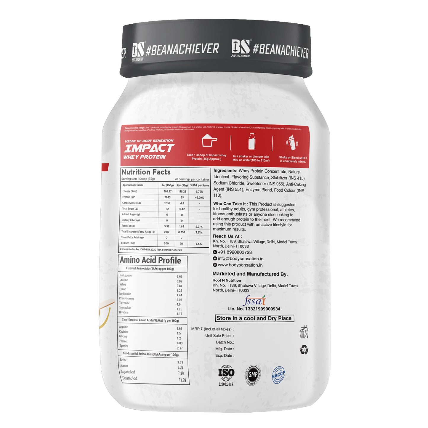 Elite Impact Whey Protein 1 Kg