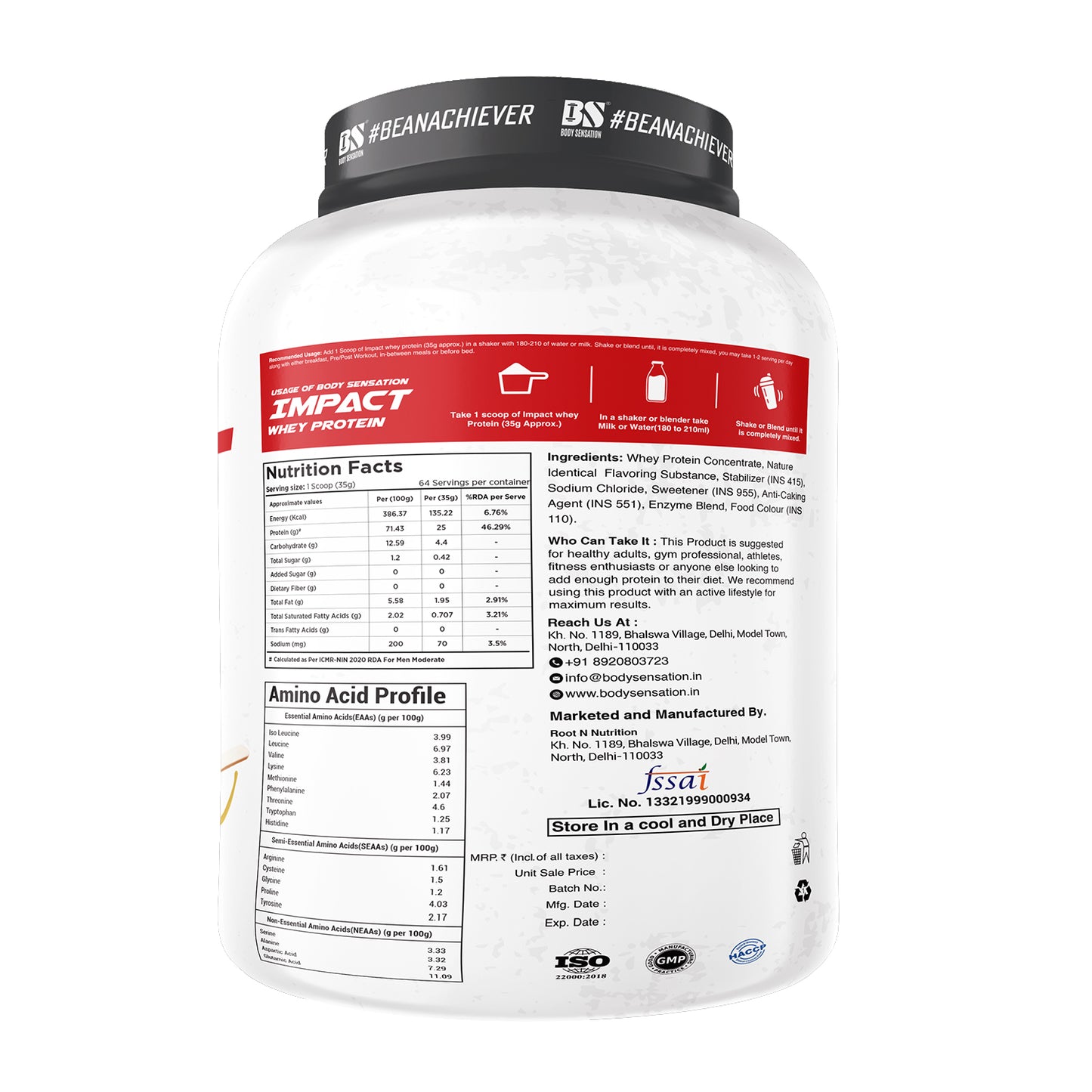 Elite Impact Whey Protein 2.25 Kg