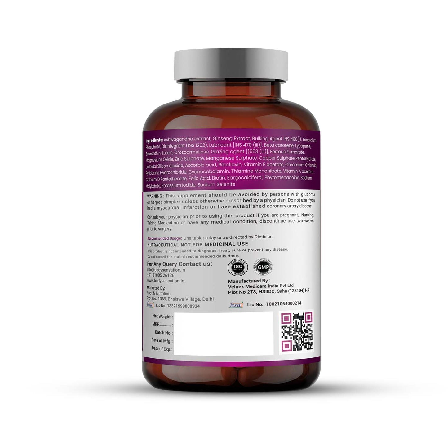 Body Sensation Multivitamin Tablets