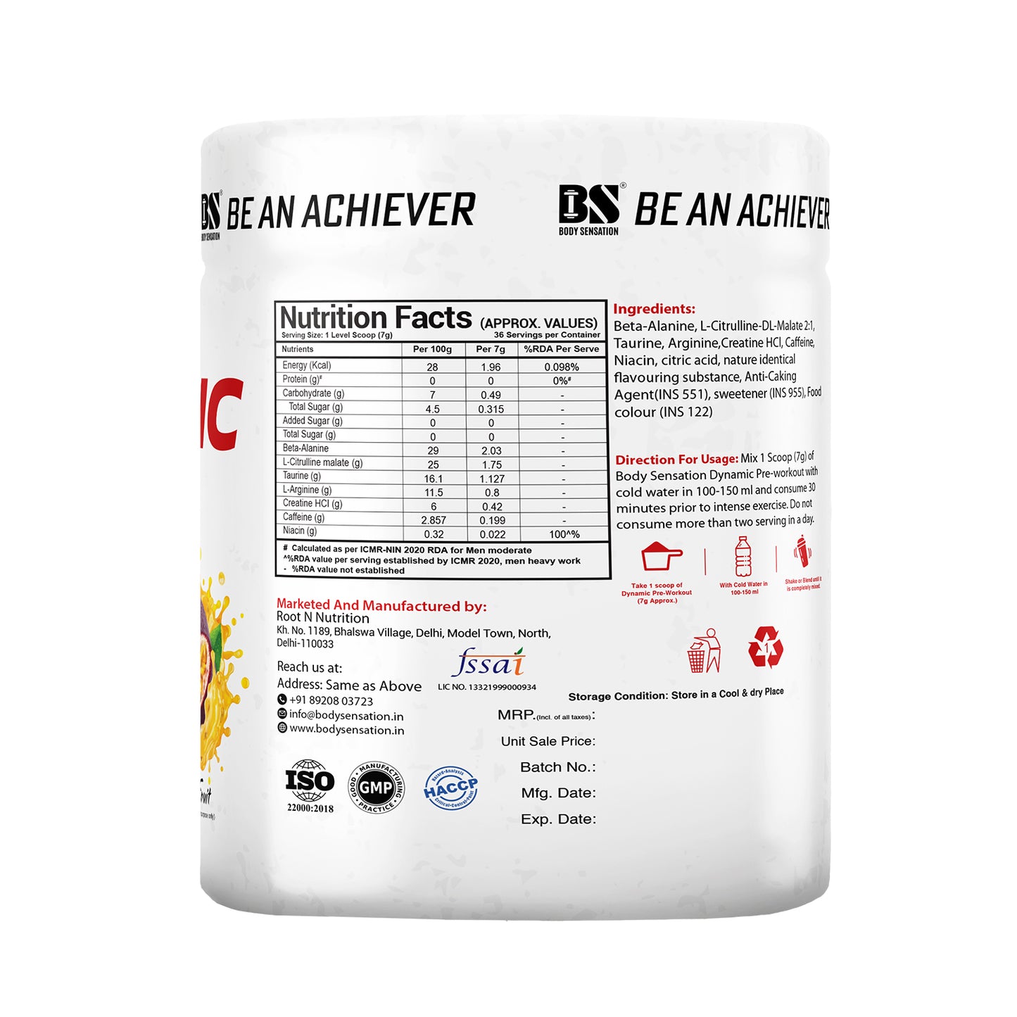 Elite Dynamic Pre Workout
