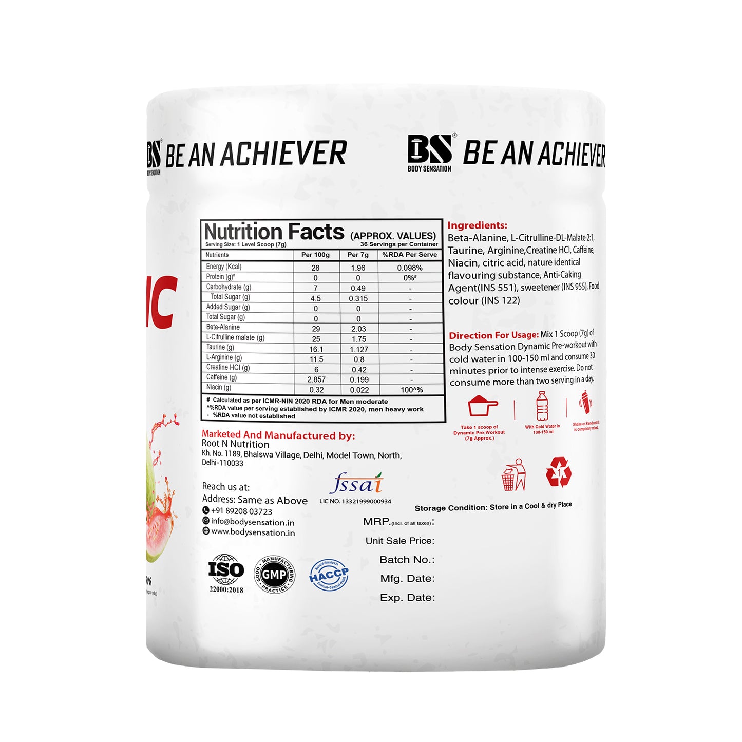Elite Dynamic Pre Workout