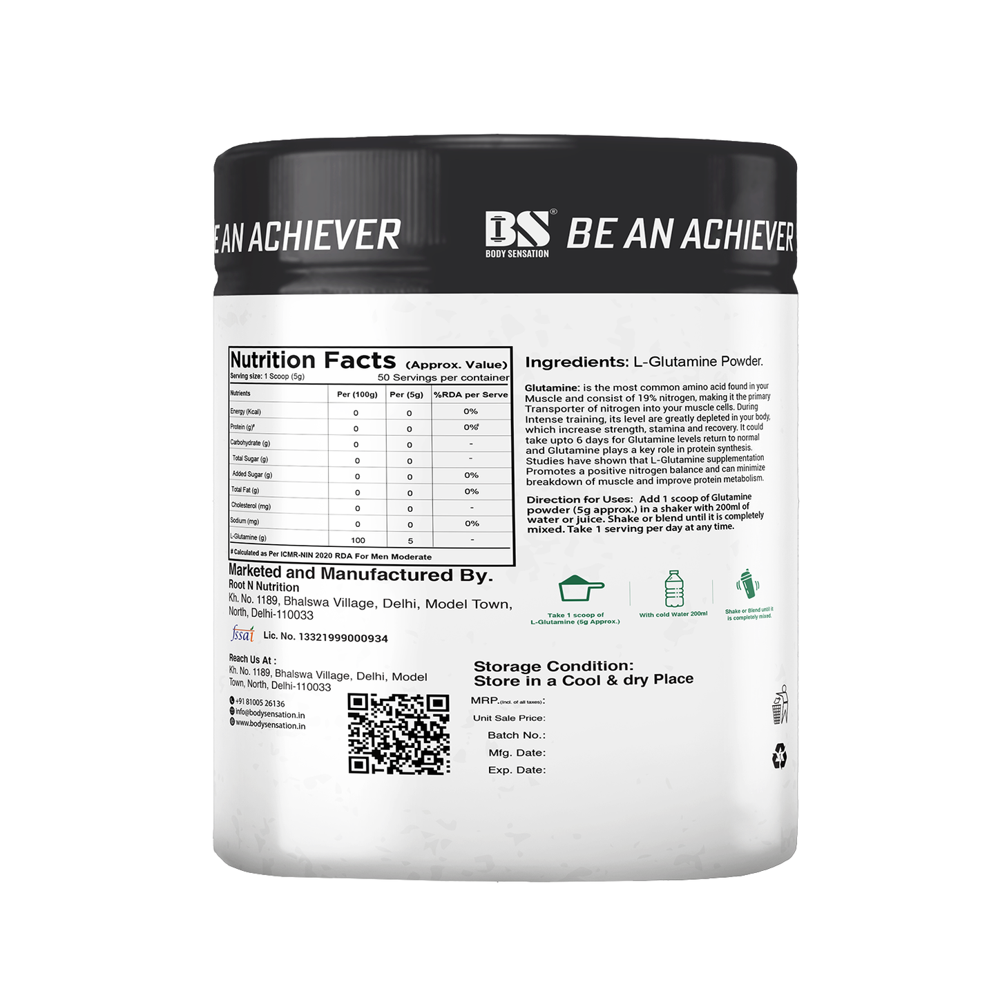 Elite Pure L-Glutamine