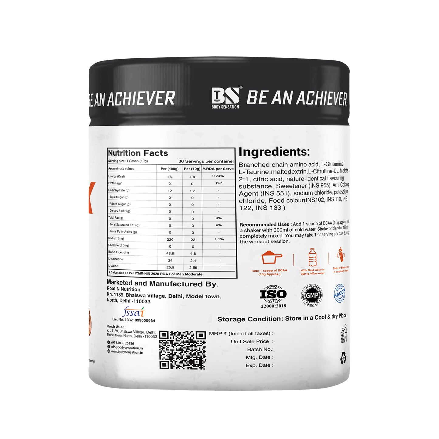 Body Sensation Matrix BCAA